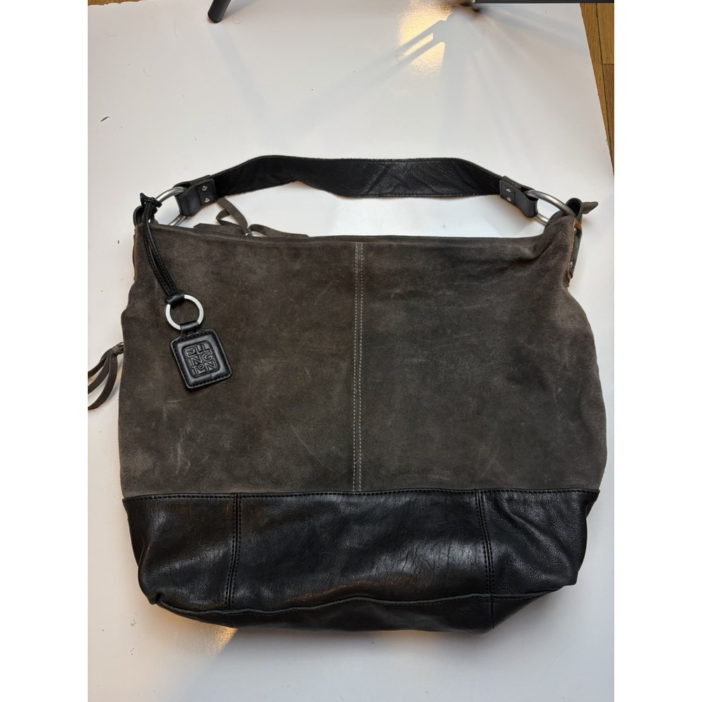 Ellington Large Hobo Style Shoulder Bag In Soft Brown Leather